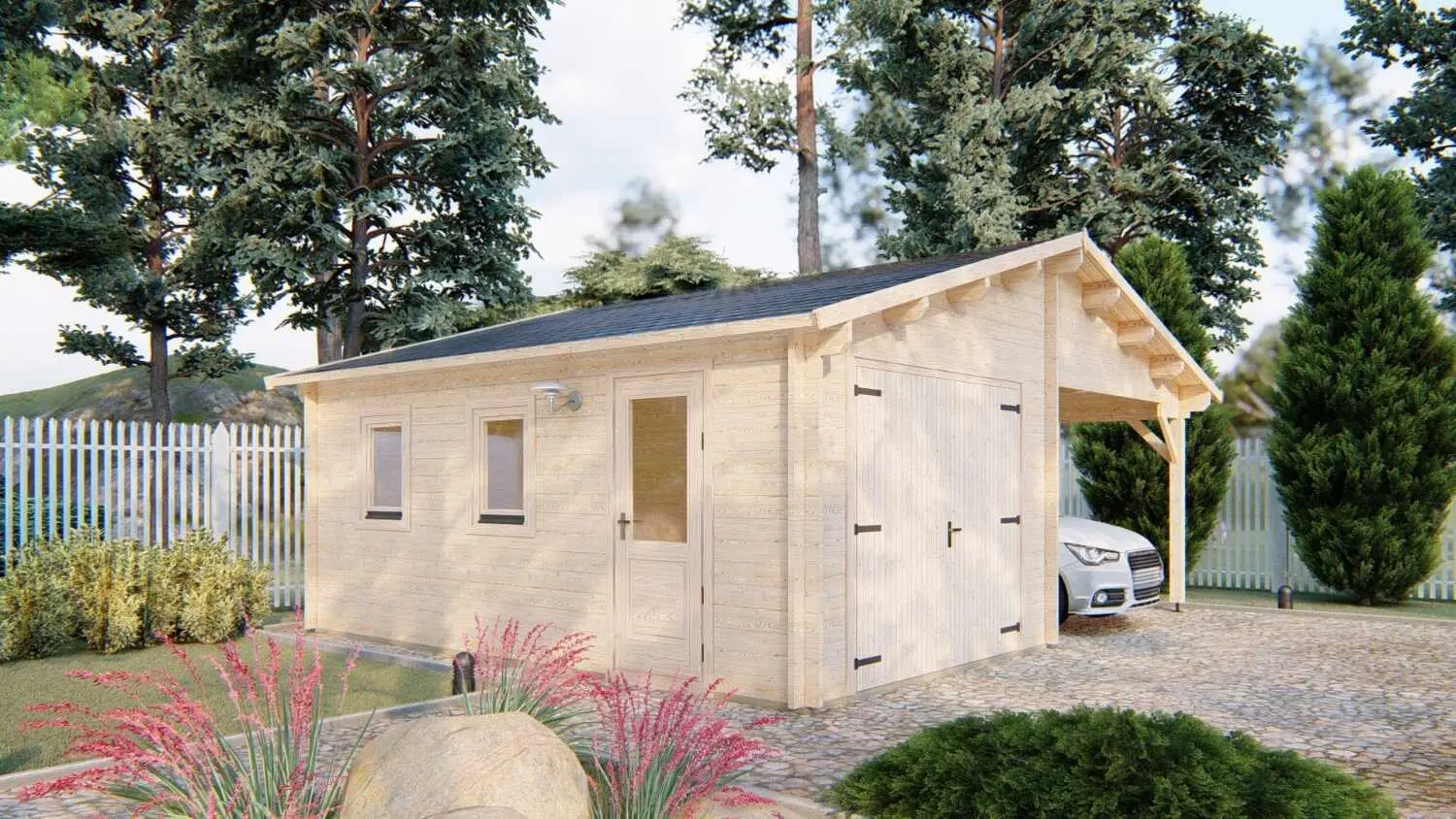 Garage with carport 6.8x5.6 - Image 5