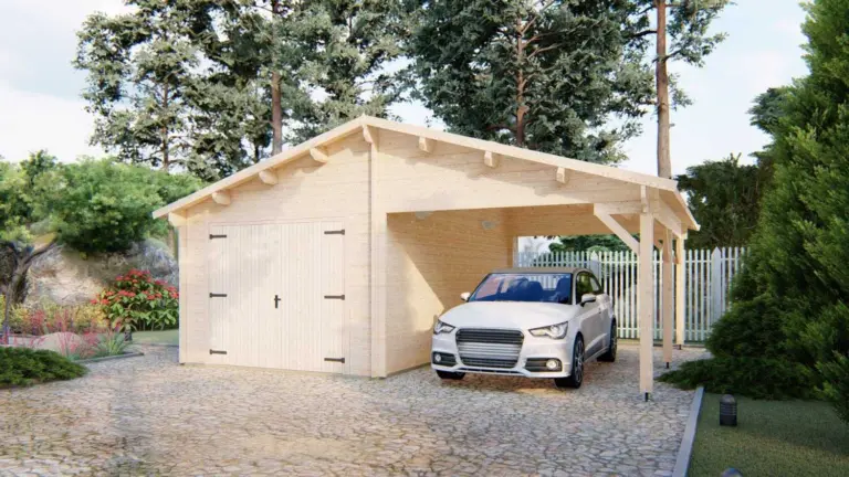 Garage with carport 6.8x5.6