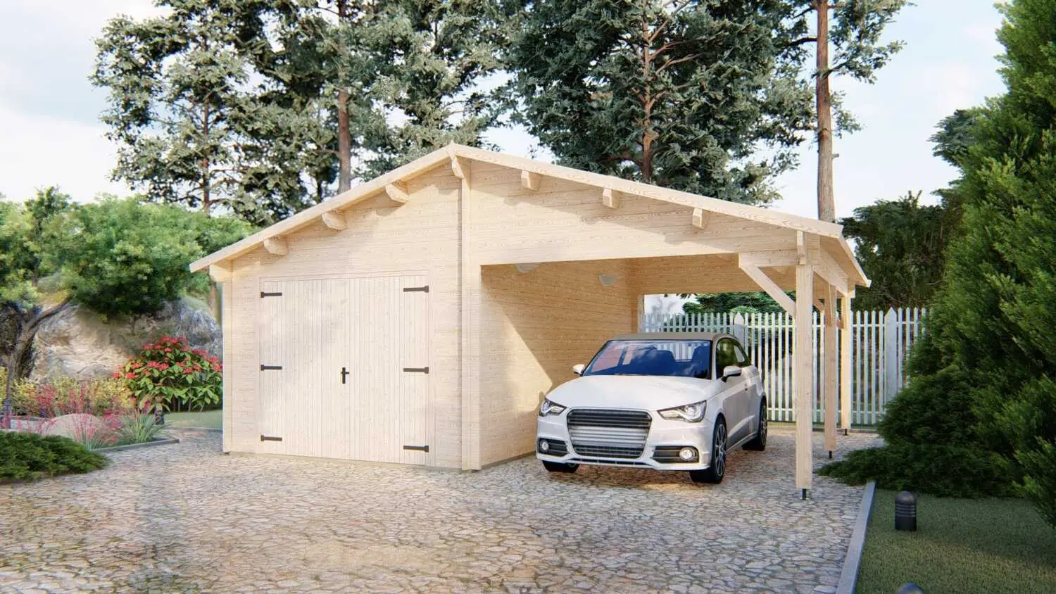 Garage with carport 6.8x5.6 - Image 4