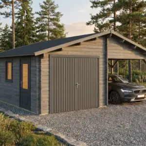 Garage with carport 6.8x5.6