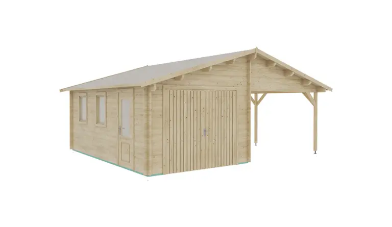 Garage with carport 6.8x5.6