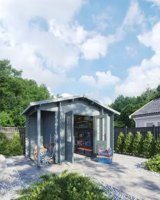 Wooden storage sheds